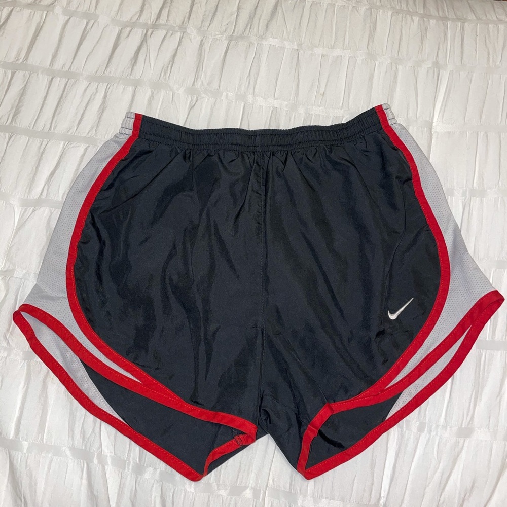 Black and White Nike Tempo Dri-Fit Shorts